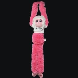 Pink Gibbon Hanging Monkey From The Aurora World Collection